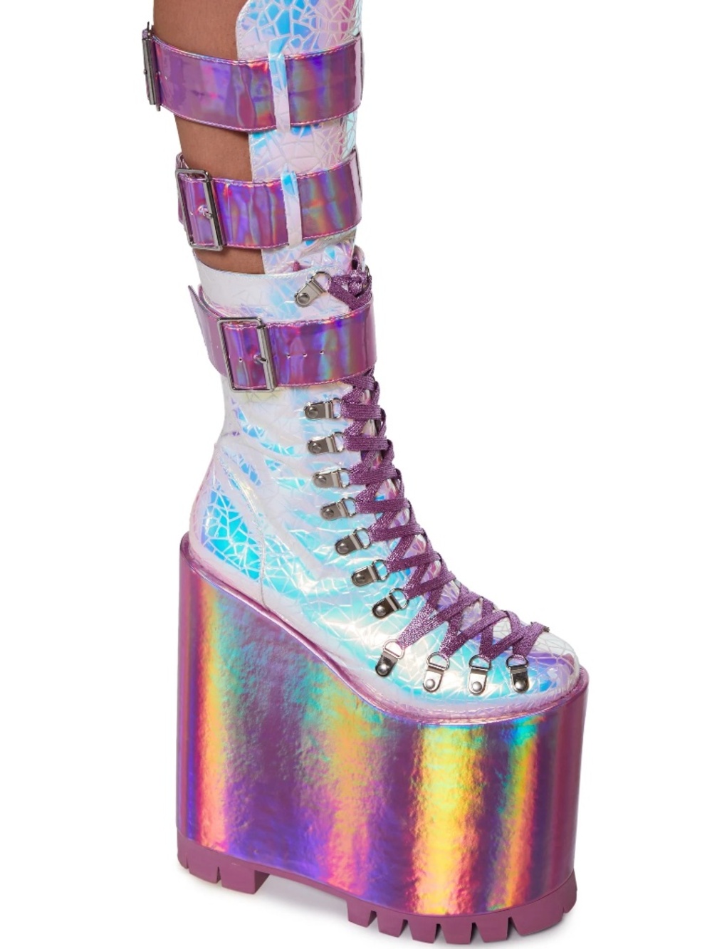 Club EXX - Iridescent Mega Traitor Boots